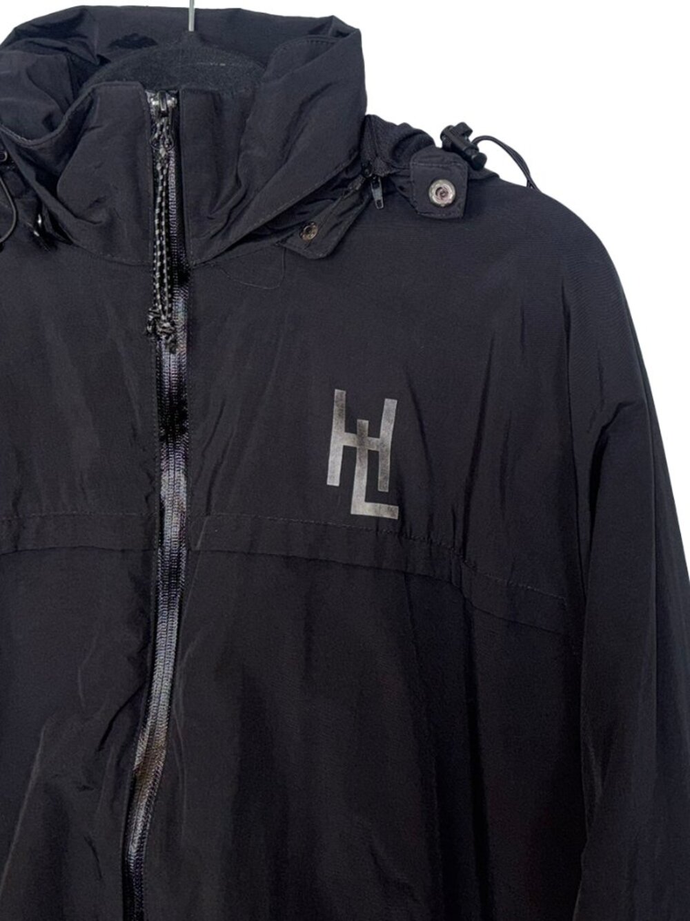 Henri Lloyd Black Long Sleeve Hooded Windbreaker - Size XL